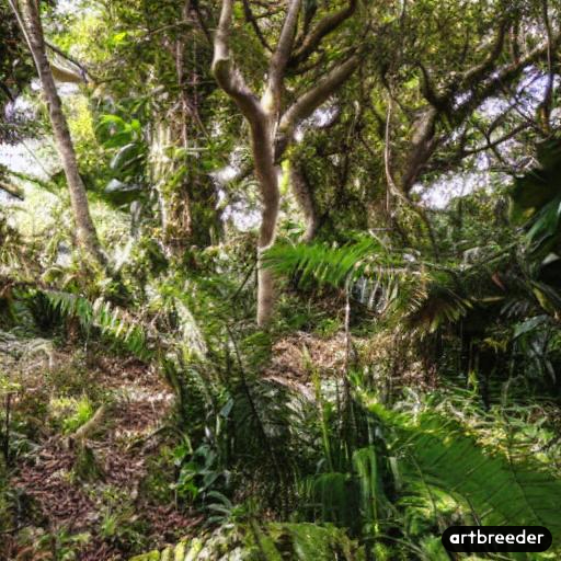 林からジャングルになる画像-AI020%