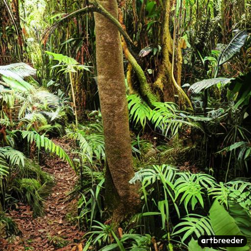 林からジャングルになる画像-AI060%