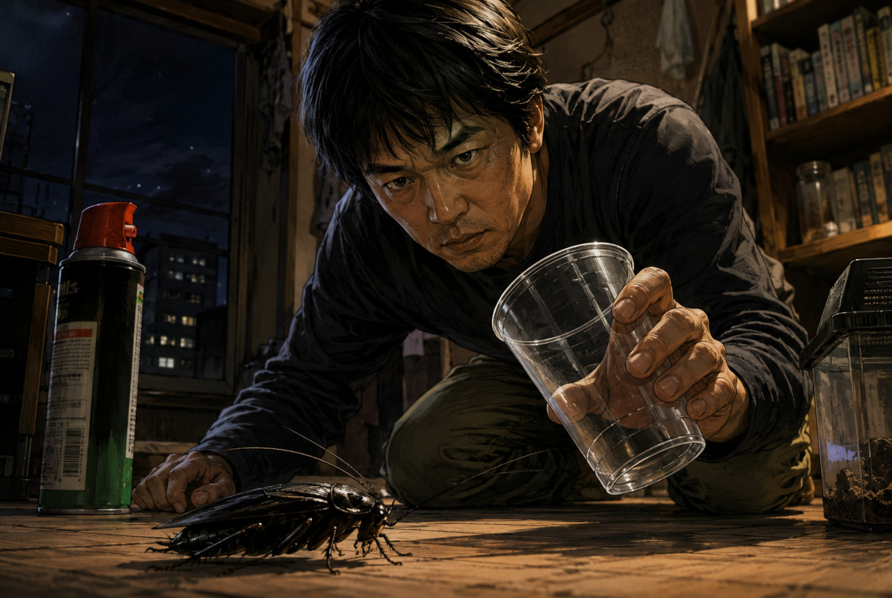 クロゴキブリを捕まえて飼う！無傷で採集する方法と見つけやすい場所