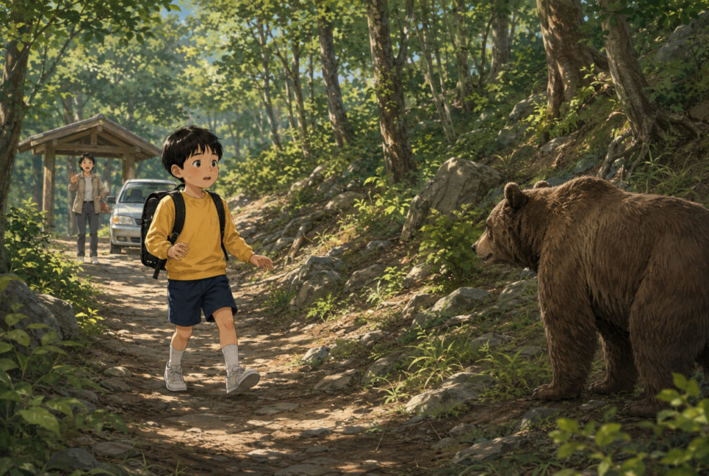 『森のくまさん』を信じて走ったら危険?学校で教えたい本当のクマ対策