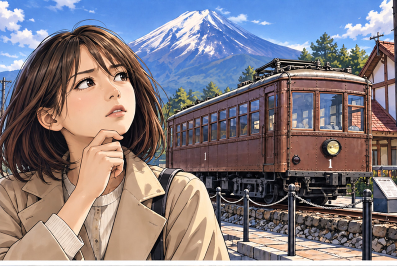 河口湖駅前の「モ1号」は本当にモ1号なのか？長野で別の電車になった1929年製車体